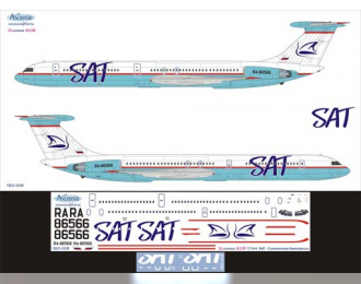 Декаль на самолёт Ильшин Ил-62М (Сахалинские Авиатрассы)