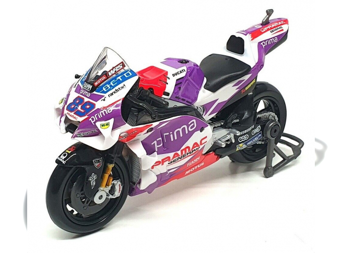 DUCATI Desmosedici Gp22 Team Pramac Racing №89 Motogp Season (2022) Jorge Martin, White Purple