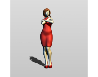 Фигура Мадмуазель, окрашенная