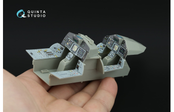 3D Декаль кабины с включенными дисплеями для Eurofighter Typhoon EF-2000B/2000TДвухместный (Trumpeter)