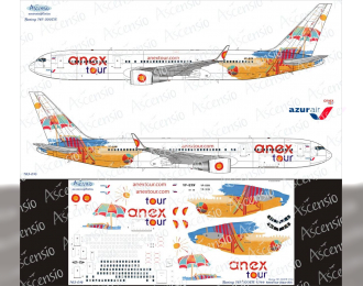 Декаль на самолёт боенг 767-300 (AnexTur(AzurAir))