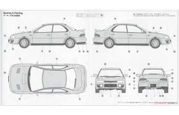 Сборная модель Subaru Impreza WRX (1994)