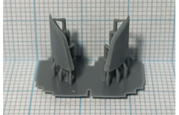 Дефлекторы кабины угловые, комплект левый+правый, 2 шт.