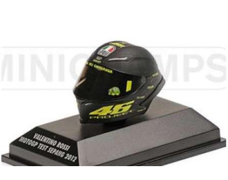 MINI Helmet Valentino Rossi MotoGP Test Sepang (2012), black/yellow 