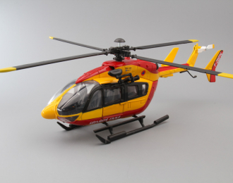 Вертолет Eurocopter EC145 Securite Civile, красный / желтый