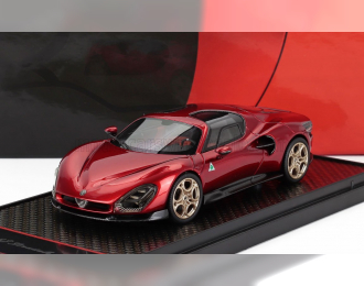 ALFA ROMEO 33 Stradale (2025), Rosso Villa D'este - Red Met