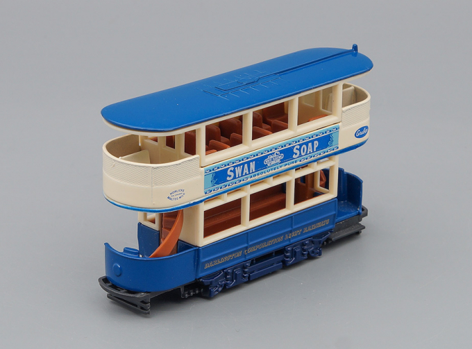 PRESTON TRAMCAR, beige / blue