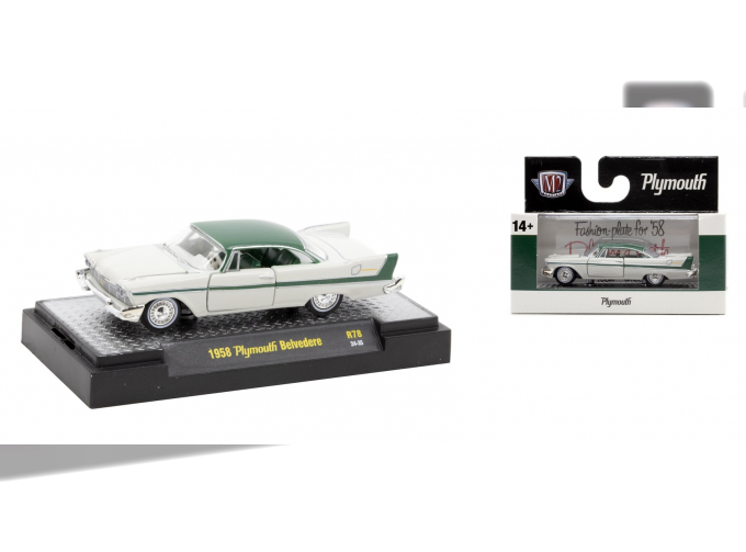 PLYMOUTH Belvedere (1958), white/green