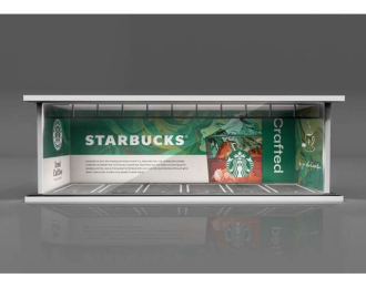 Parking Garage *Starbucks with light*, green/white/red