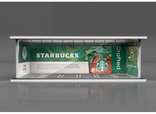 Parking Garage *Starbucks with light*, green/white/red