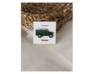 Значок Pin Land Rover Series 3, green