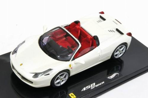 FERRARI 458 Spider (2011), white metallic