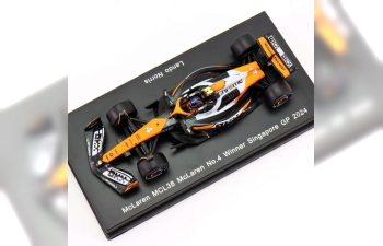McLAREN MCL38 #4 Winner Singapore GP Formula 1 Lando Norris (2024)