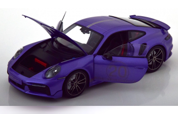 PORSCHE 911 (992) Turbo S Coupe (2021), purple-metallic