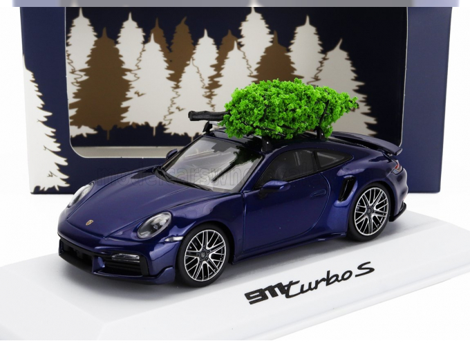 PORSCHE 911 992 Turbo S Coupe Christmas Edition (2023), Blue