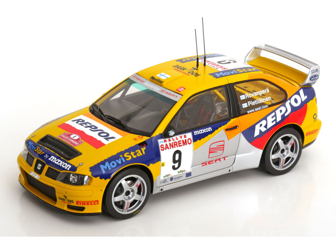SEAT Cordoba Evo 2 WRC No 9 Rally Sanremo, Rovanperä/Pietiläinen (1999)