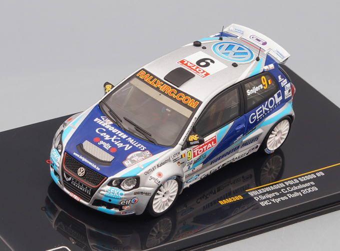 VOLKSWAGEN Polo S2000 #9 Snijers - Cokelaere IRC Ypres Rally 2009, silver-blue