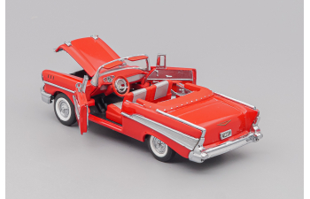 CHEVROLET Bel Air Convertible (1957), red
