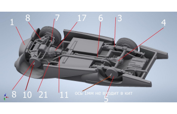 Сборная модель МОСКВИЧ СА-1958гг