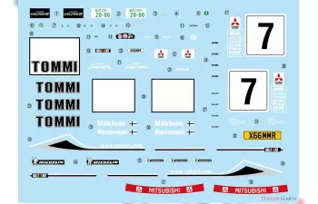 Сборная модель Mitsubishi Lancer Evolution VII WRC Rally Model