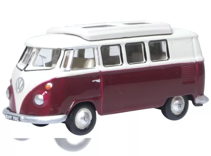 VOLKSWAGEN T1 Camper (1956), dark red/beige