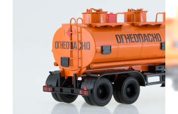 Камский грузовик 54112 с полуприцепом НЕФАЗ-96742 (Топливозаправщик), оранжевый