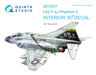 3D Декаль интерьера кабины F-4J (Tamiya)