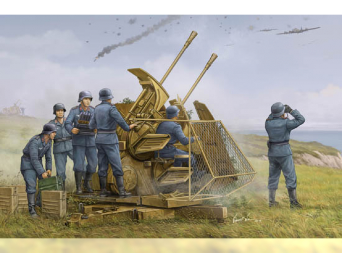 Сборная модель Зенитное орудие German 37mm Flak 43 Zwilling