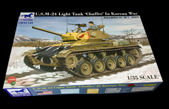 Сборная модель US M-24 Light Tank ‘Chaffee’ In Korean War
