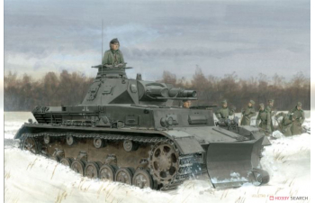 Сборная модель Pz.Kpfw.IV Ausf.B mit SCHNEERAUMER SYSTEM SCHMIDT