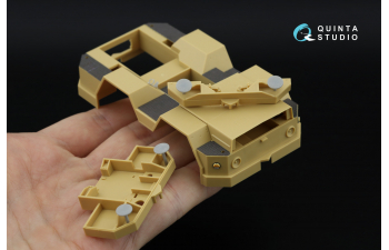 3D Декаль интерьера кабины Советский/Российский палубный тягач, модель 3913 (RFM) (с 3D-печатными деталями)