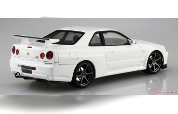 Сборная модель Nissan Skyline R34 Spec II (White)