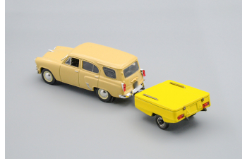 МОСКВИЧ 423 (Deagostini) с прицепом "Скиф-М"