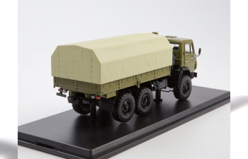 Камский грузовик 4310 бортовой (с тентом), хаки