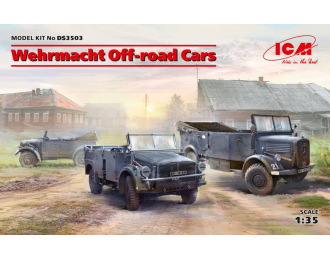 Сборная модель Внедорожные автомобили Вермахта (Kfz.1, Horch 108 Typ 40, L1500A)