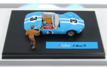 VAILLANT №3 Spider Le Mans (1961) - With Figures, Light Blue White