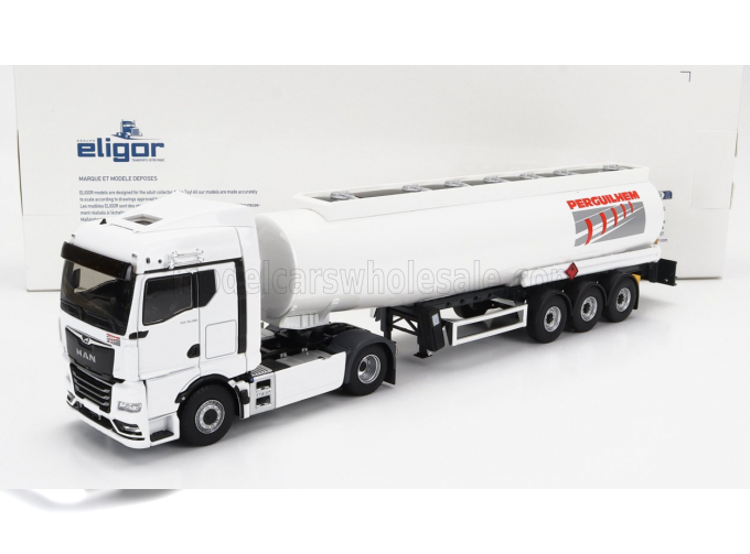 MAN Tgx 18.580 Tanker Truck Perguilehem Transports (2021), White