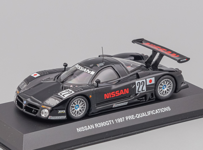 NISSAN R390GT1 No 22 24h Le Mans, Pre-Qualifications (1997), black