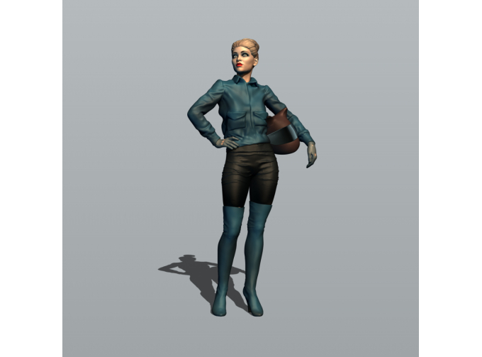 Фигурка Гонщица 3, окрашенная