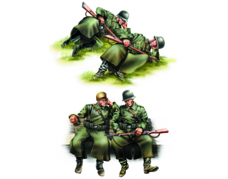 Сборная модель Немецкая пехота на отдыхе