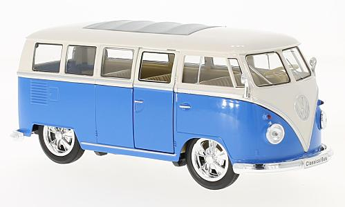 VOLKSWAGEN T1 Bus Low Rider (1963), blue/white