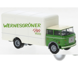 SKODA Liaz 706 фургон Wernesgrüner (1970), зеленый с белым