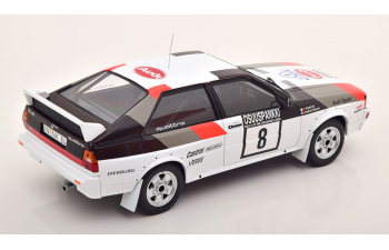 AUDI Quattro N8 Rally 1000 Lakes (1982) M.Mouton - F.Pons, White Grey Red