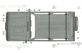 Сборная модель Suzuki Jimny (JA11-3) w/Base Carrier