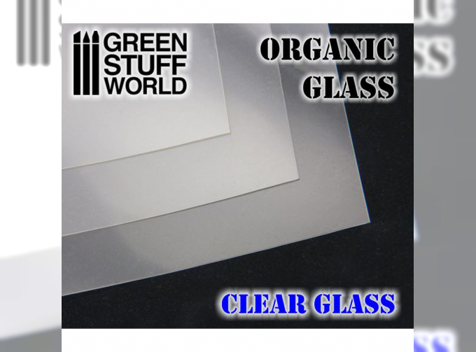 Лист для имитации стекла прозрачный / Organic GLASS Sheet - Clear