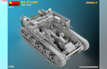 Сборная модель TANK M3 Stuart Military 1945