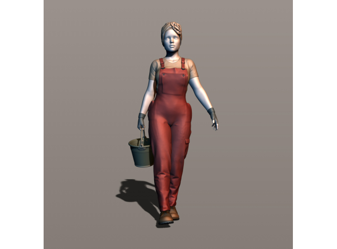 Фигура Доярка 2, окрашенная