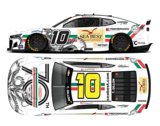 Chevrolet #10 Ty Dillon *Roma 70th Anniversary/Sea Best*, white 2025