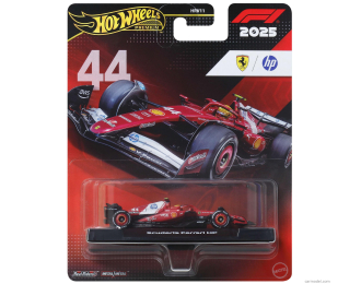 FERRARI F1 Sf-25 Team Scuderia Ferrari Hp Sf25 №44 Season (2025) Lewis Hamilton, Red Black White