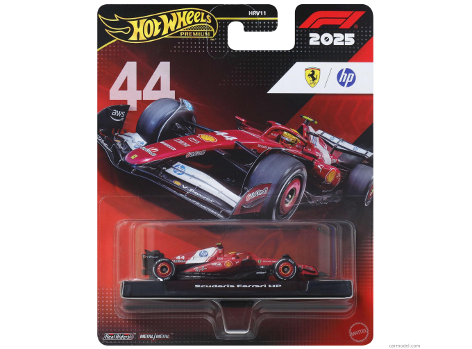 FERRARI F1 Sf-25 Team Scuderia Ferrari Hp Sf25 №44 Season (2025) Lewis Hamilton, Red Black White